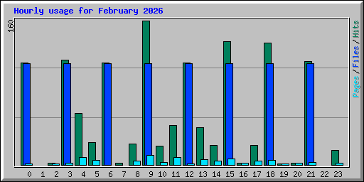 Hourly usage for February 2026